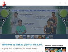 Tablet Screenshot of makatisportsclub.com